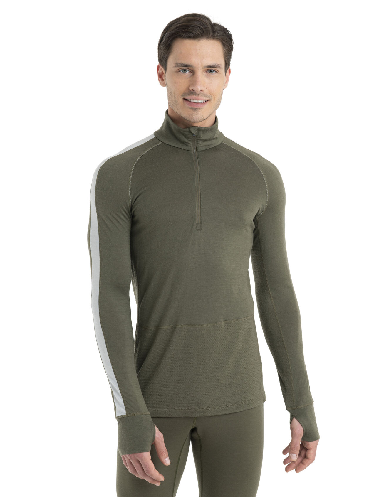 Men's 200 ZoneKnit™ Merino Long Sleeve Half Zip Thermal Top