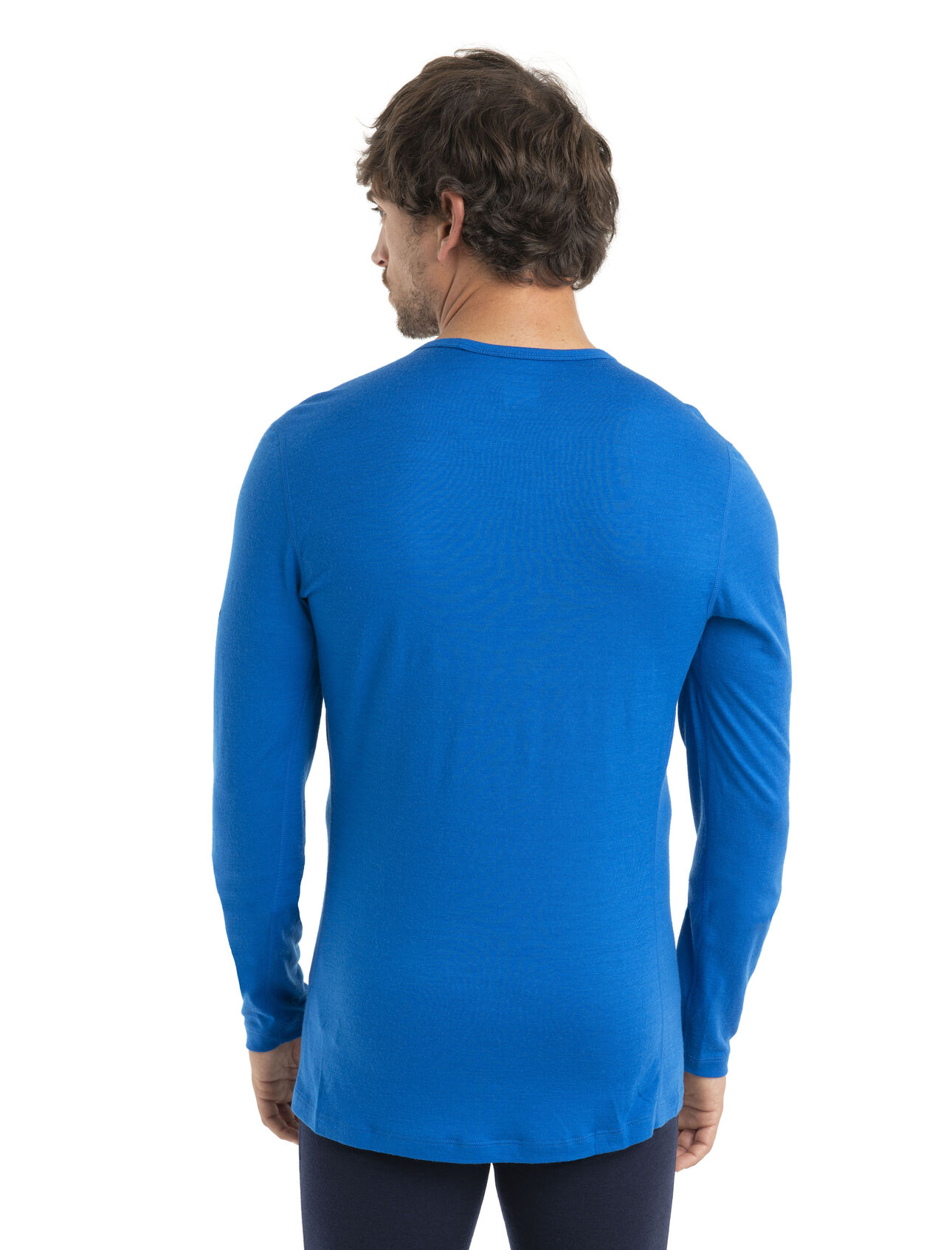 Men's Merino 200 Oasis Long Sleeve Crewe Thermal Top Ski Stripes