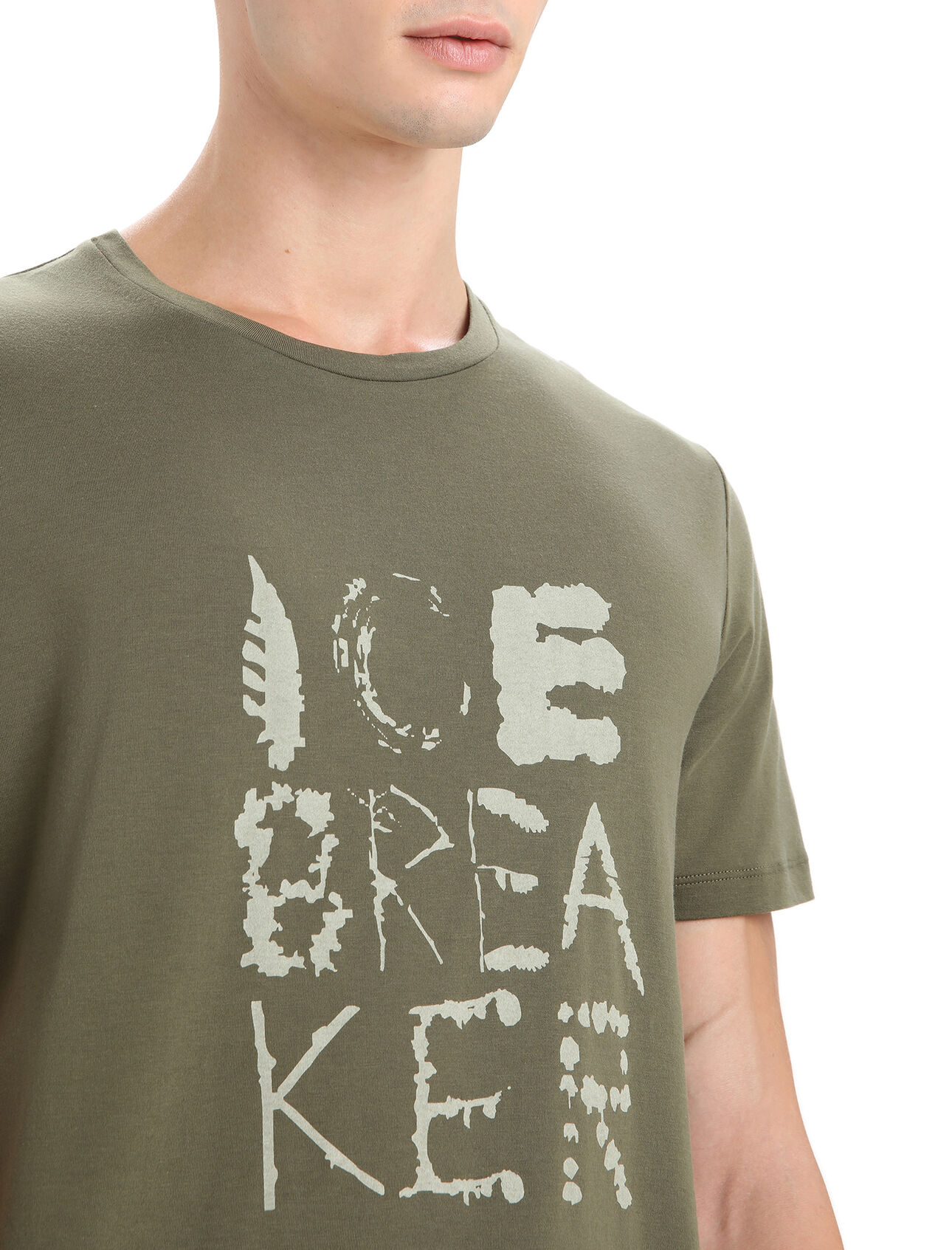Men's Tencel™ Cotton Short Sleeve T-Shirt Natural Logo