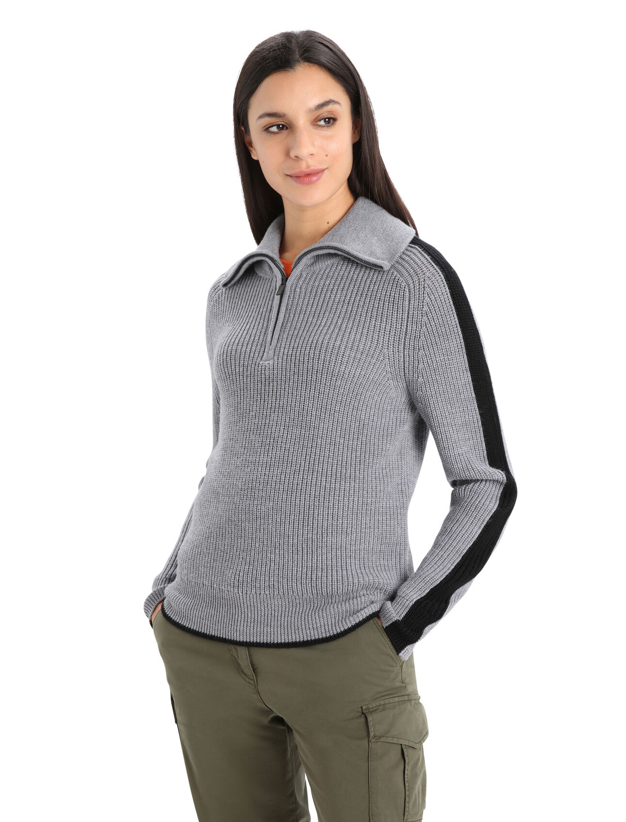 Women's Merino Lodge Long Sleeve Half Zip Sweater