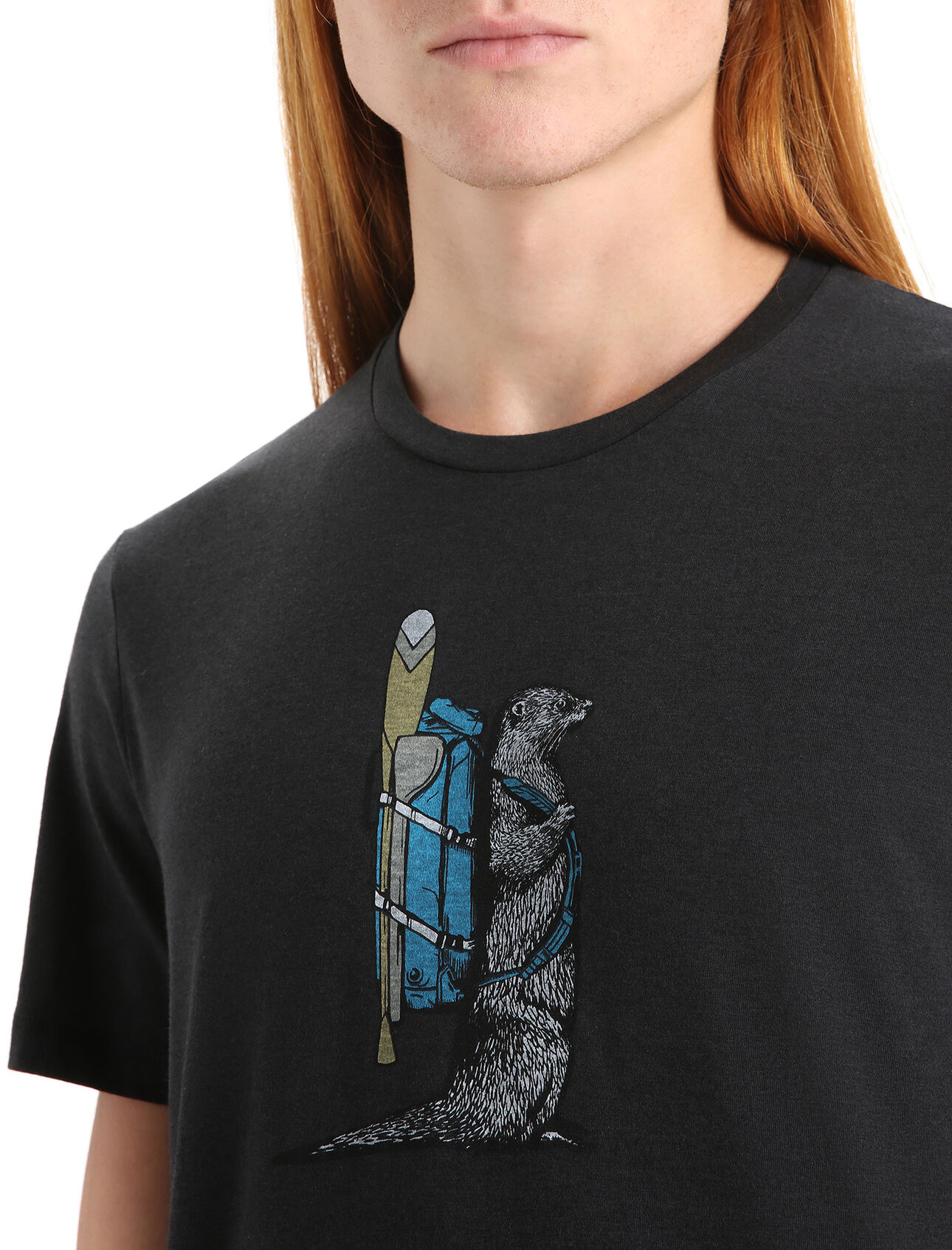 Men's Merino Central Classic Short Sleeve T-Shirt Otter Paddle