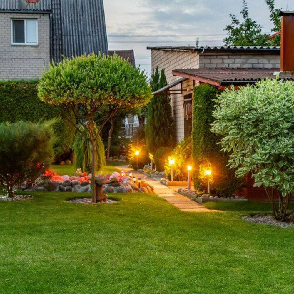 None Low Voltage Copper LED Landscape Light Kit (6-Pack) - Mini Area Light Fixture Pro Kit