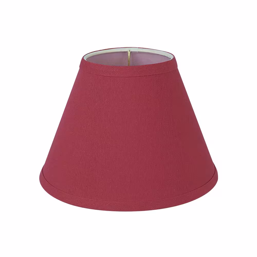 Aspen Creative Corporation 12 in. x 9 in. Red Hardback Empire Lamp Shade