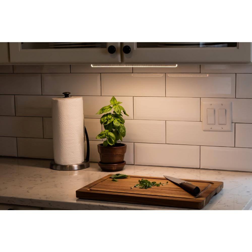 None 18 in. LED Deco Glow White Under Cabinet Light