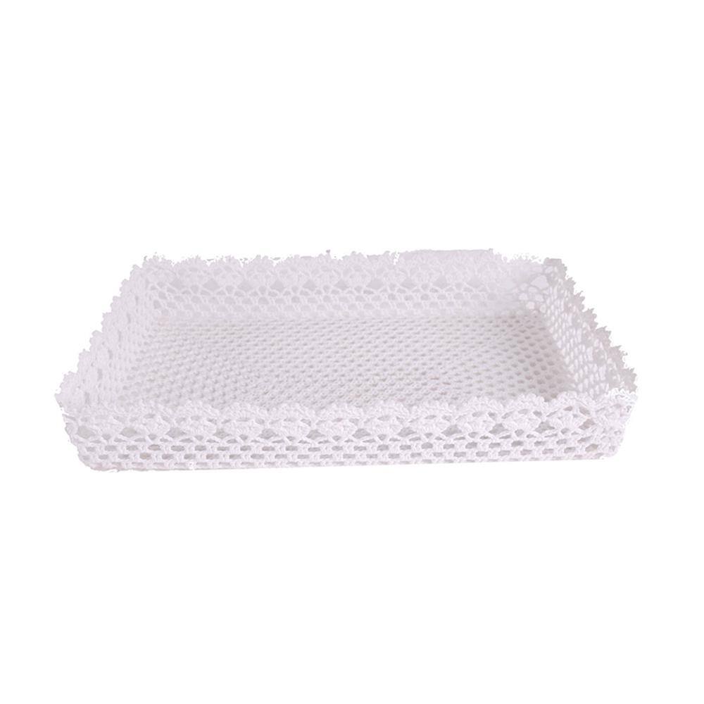 Seasonal Abode Inc Graham White Tessa Lace Tray