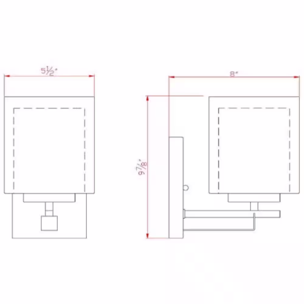 Design House Impala 1-Light Rustic Bronze Wall Sconce