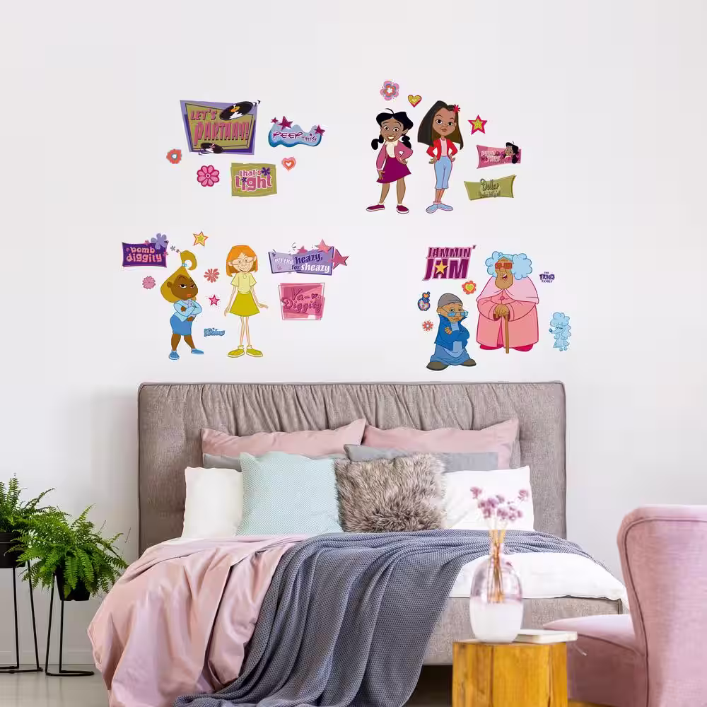 RoomMates Red The Proud Family Peel and Stick Wall Decals