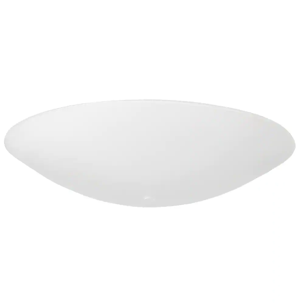 None 12 in. Frosted Glass Round Diffuser Shade