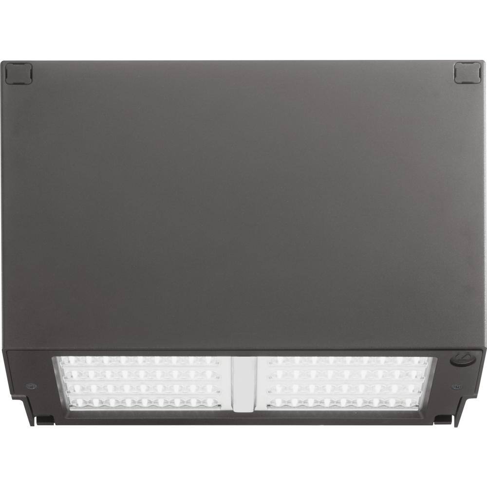 Lithonia Lighting Contractor Select 250- Watt Equivalent Integrated LED Bronze Wall Pack Light, 4000K
