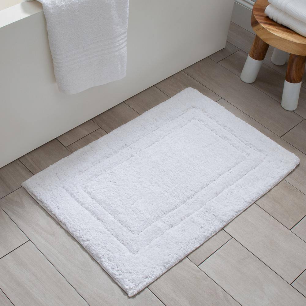 None COVENTRY BATH MAT 20 in. x 30 in. COTTON WHITE