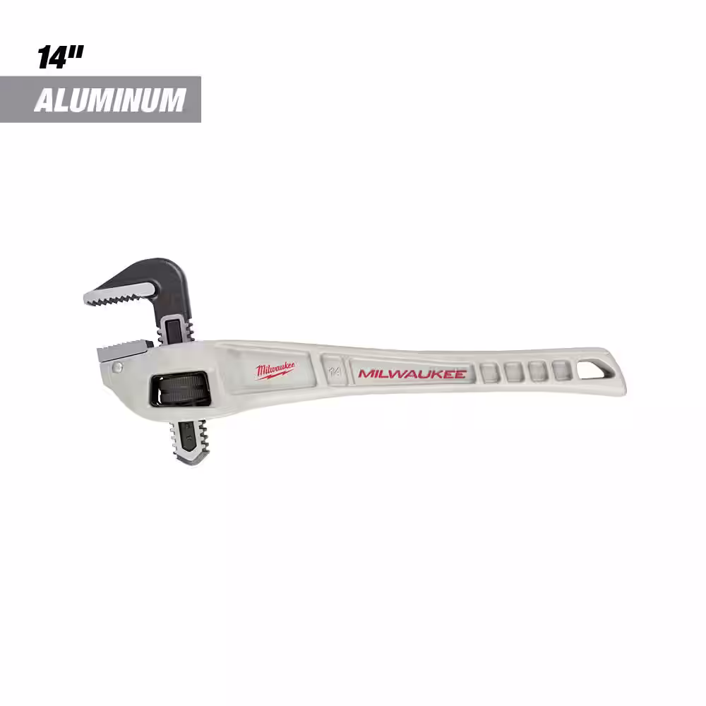 Milwaukee 14 in. Aluminum Offset Pipe Wrench with 3-1/2 in. Quick Adjust Copper Tubing Cutter (2-PC)