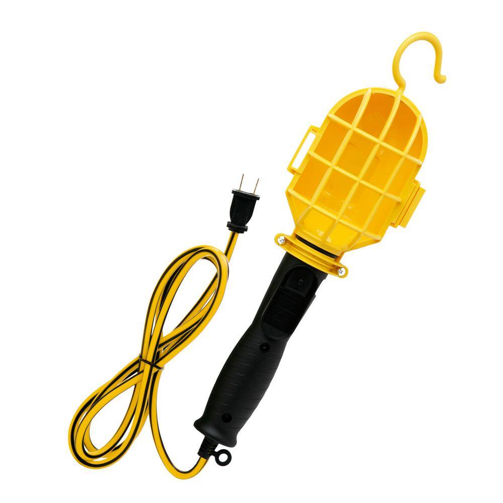Yellow Jacket 75-Watt 6 ft. 18/2 SJTW Incandescent Portable Guarded Trouble Work Light with Hanging Hook