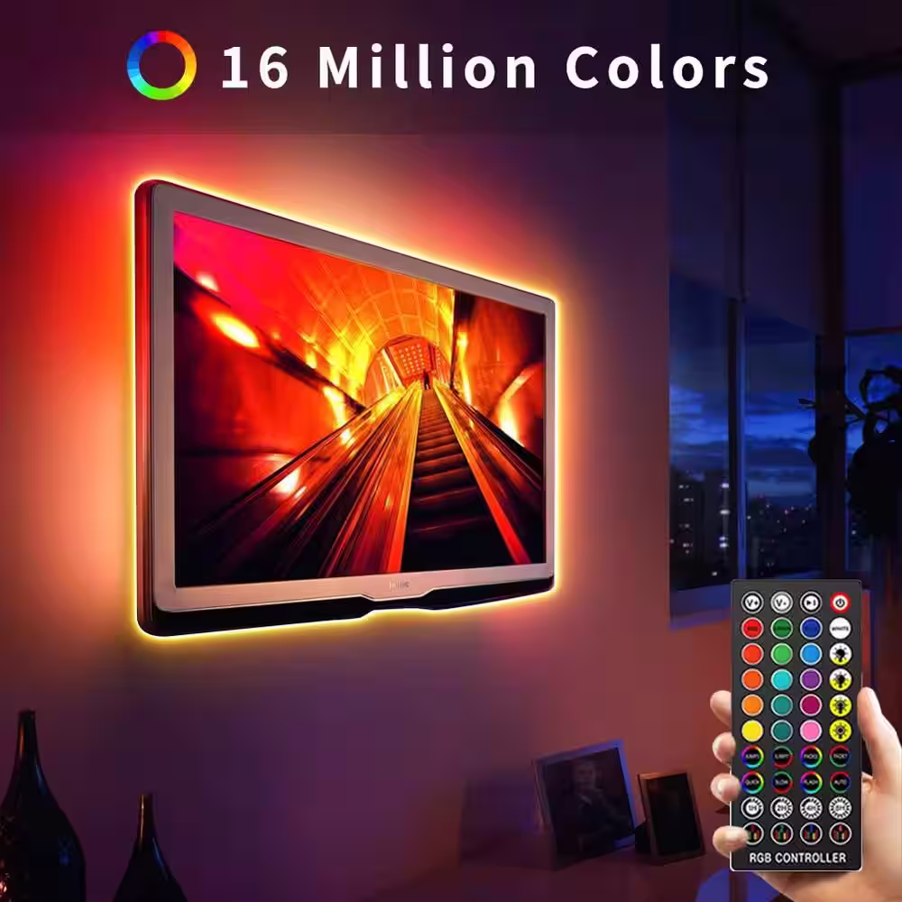 AVATAR CONTROLS 9.8 ft. Smart USB Dimmable Cuttable Color-Changing Integrated LED Strip Light 1-Pack