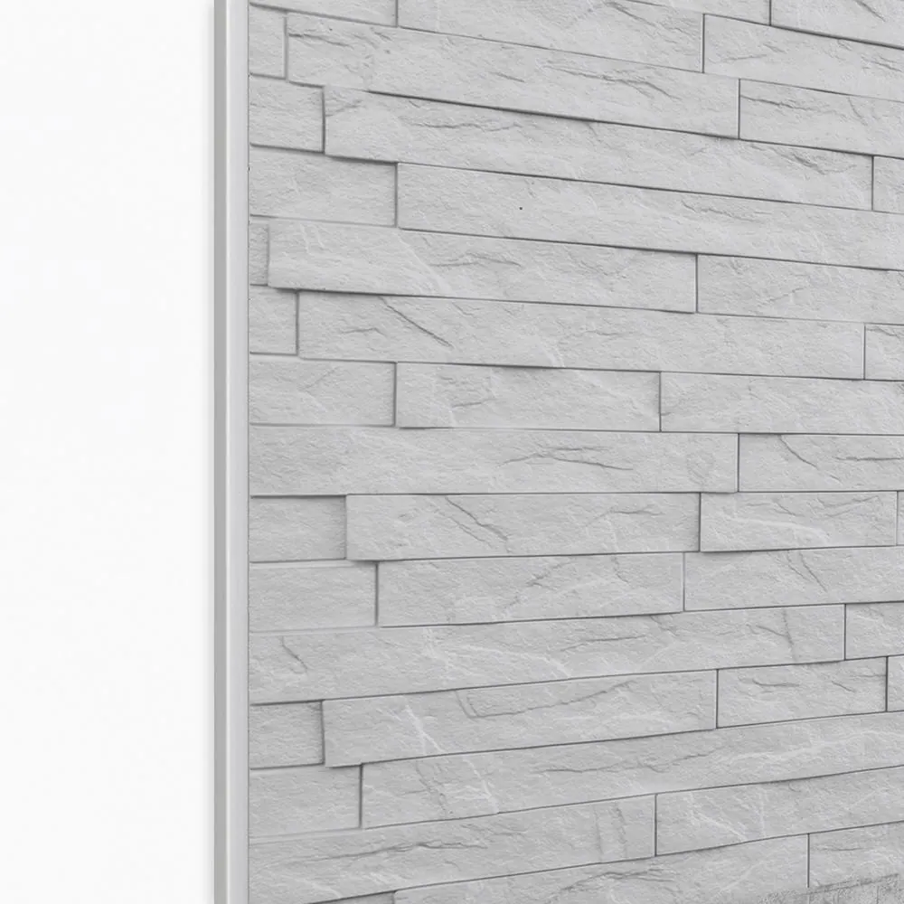 INNOVERA DECOR BY PALRAM 4 ft. White Aluminum Edge Profile (2-Pieces)