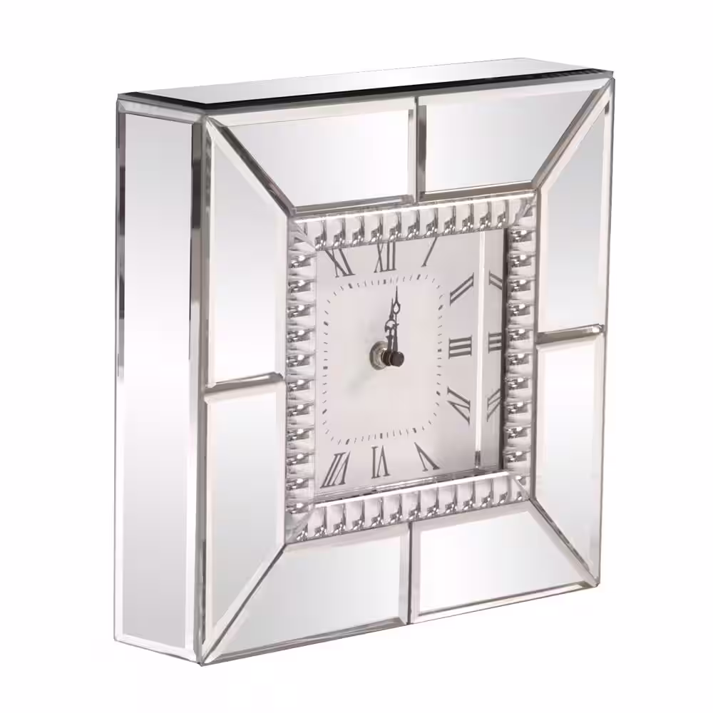 Marley Forrest Mirrored Table Clock