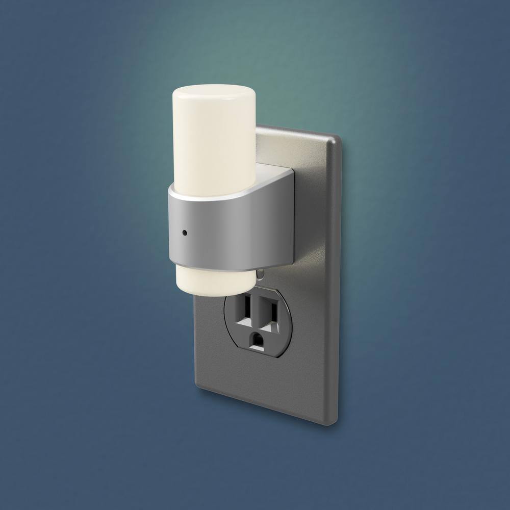 Westek Nickel Cosmopolitan Automatic LED Night Light