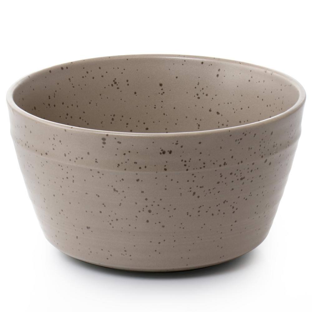 None Milbrook 18 fl. oz. 6 in. Mocha Brown Round Stoneware Bowl (Set of 6)