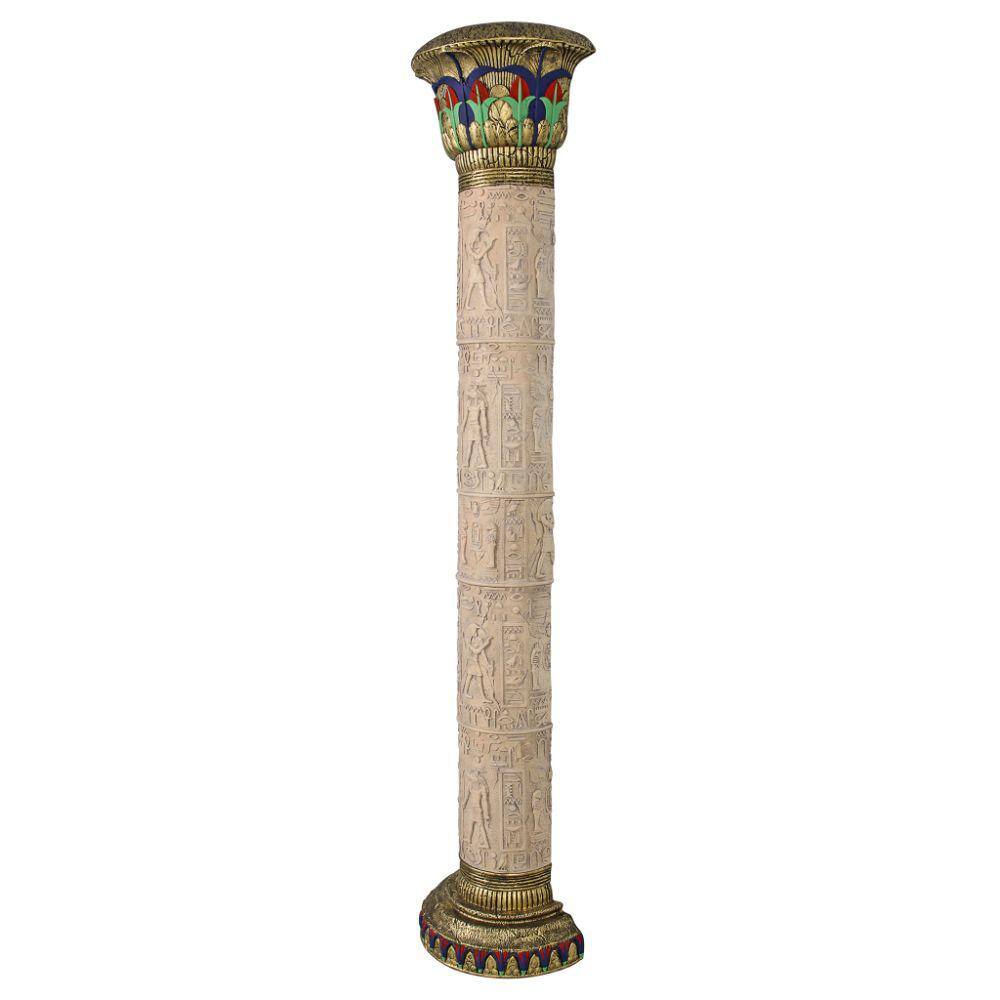 Design Toscano 95.5 in. x 20.5 in. The Giant Columns of Luxor Wall Sculpture