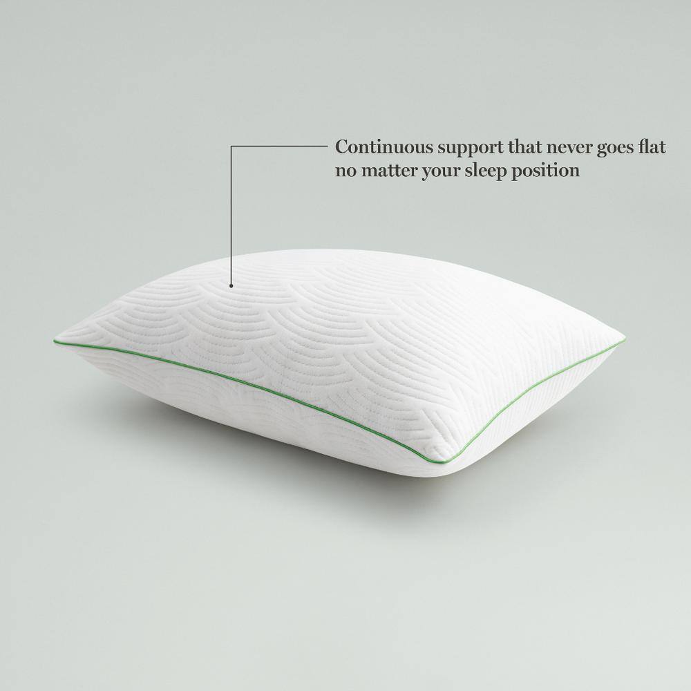 None Martha Stewart Spa-Like Comfort Memory Foam Cluster Bed Pillows, Standard/Queen, 2-Pack