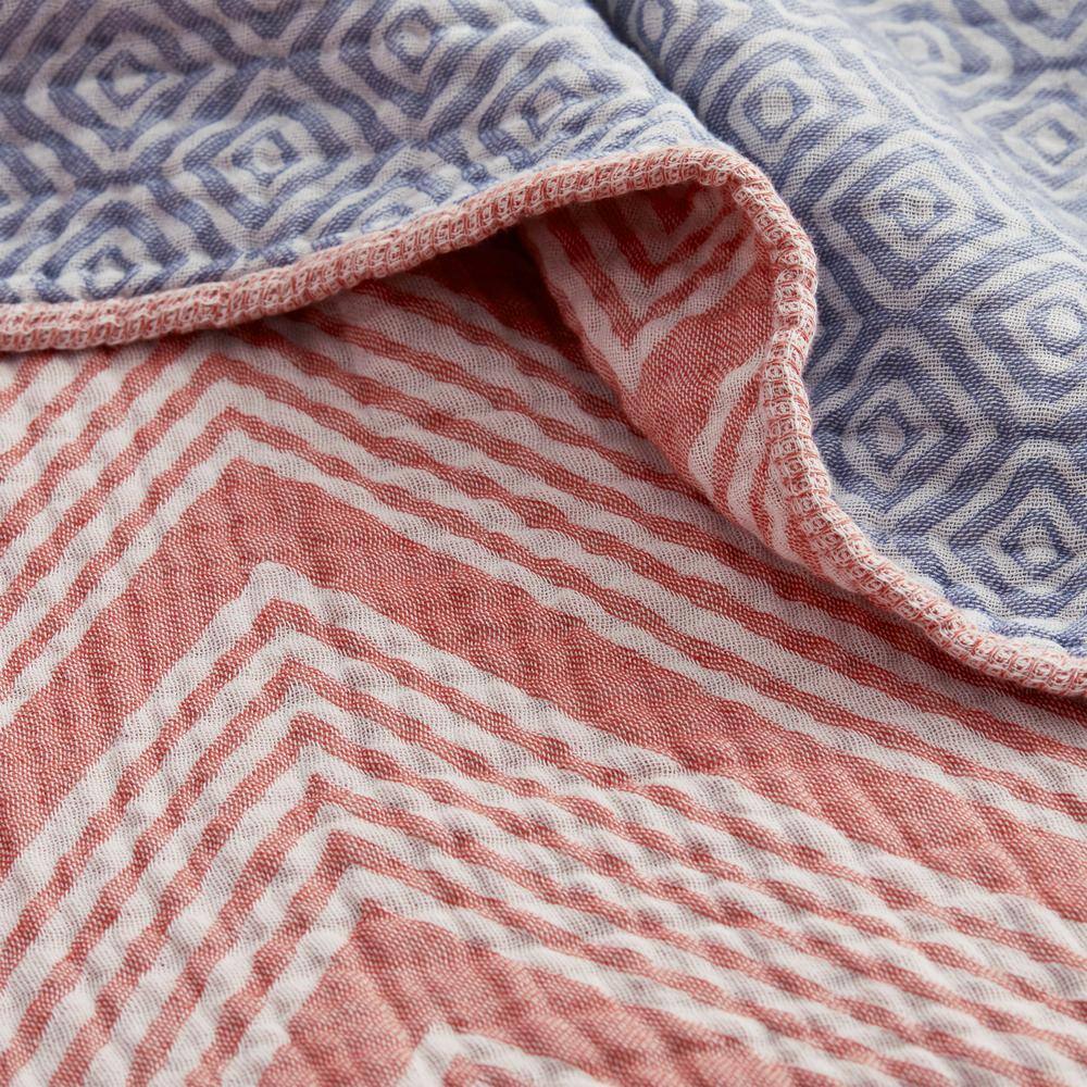 The Company Store Livy Multicolored Cotton Woven Blanket