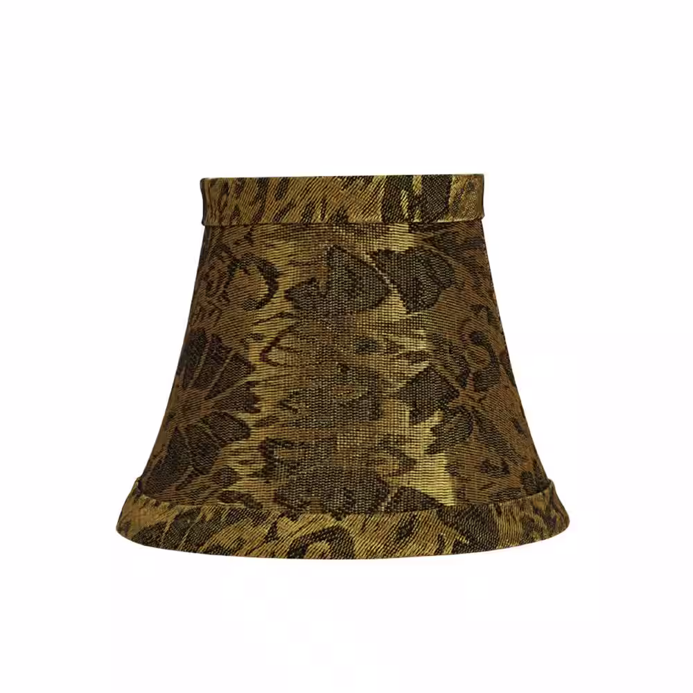 Aspen Creative Corporation 5 in. x 4 in. Pumpkin Gold Bell Lamp Shade (2-Pack)