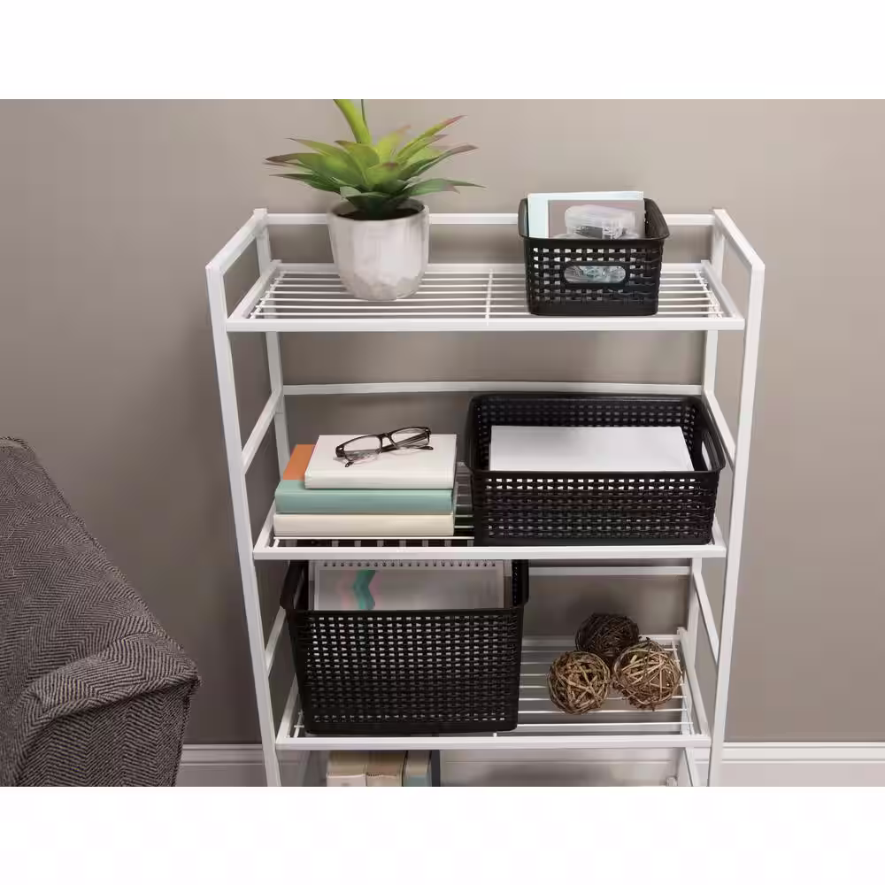 Advantus 10.13 in. H x 10.5 in. W x 13.88 in. D Plastic Weave Bin