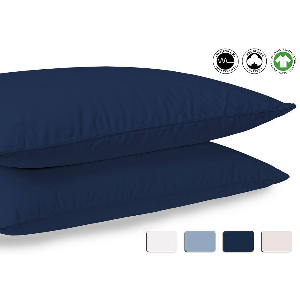 A1 Home Collections Organic Cotton Standard Pillowcase (Set of 2)