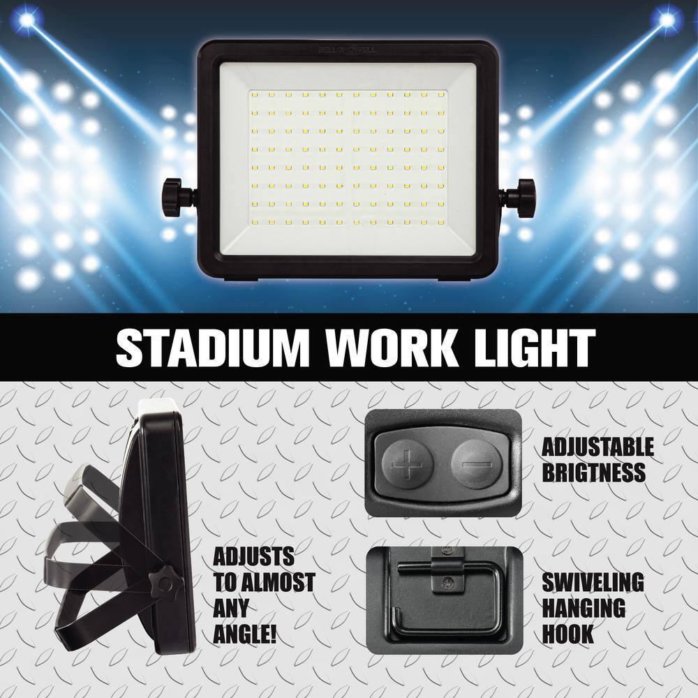 Bell + Howell Bionic Worklight 1000 Lumen Corded Super Bright LED Multidirectional Stadium Work Light