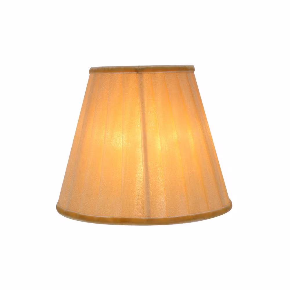 Aspen Creative Corporation 5 in. x 4-1/4 in. Gold Pleated Empire Lamp Shade (6-Pack)
