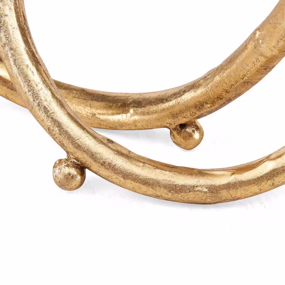 DANYA B Gold Eternal Loop Metal Sculpture