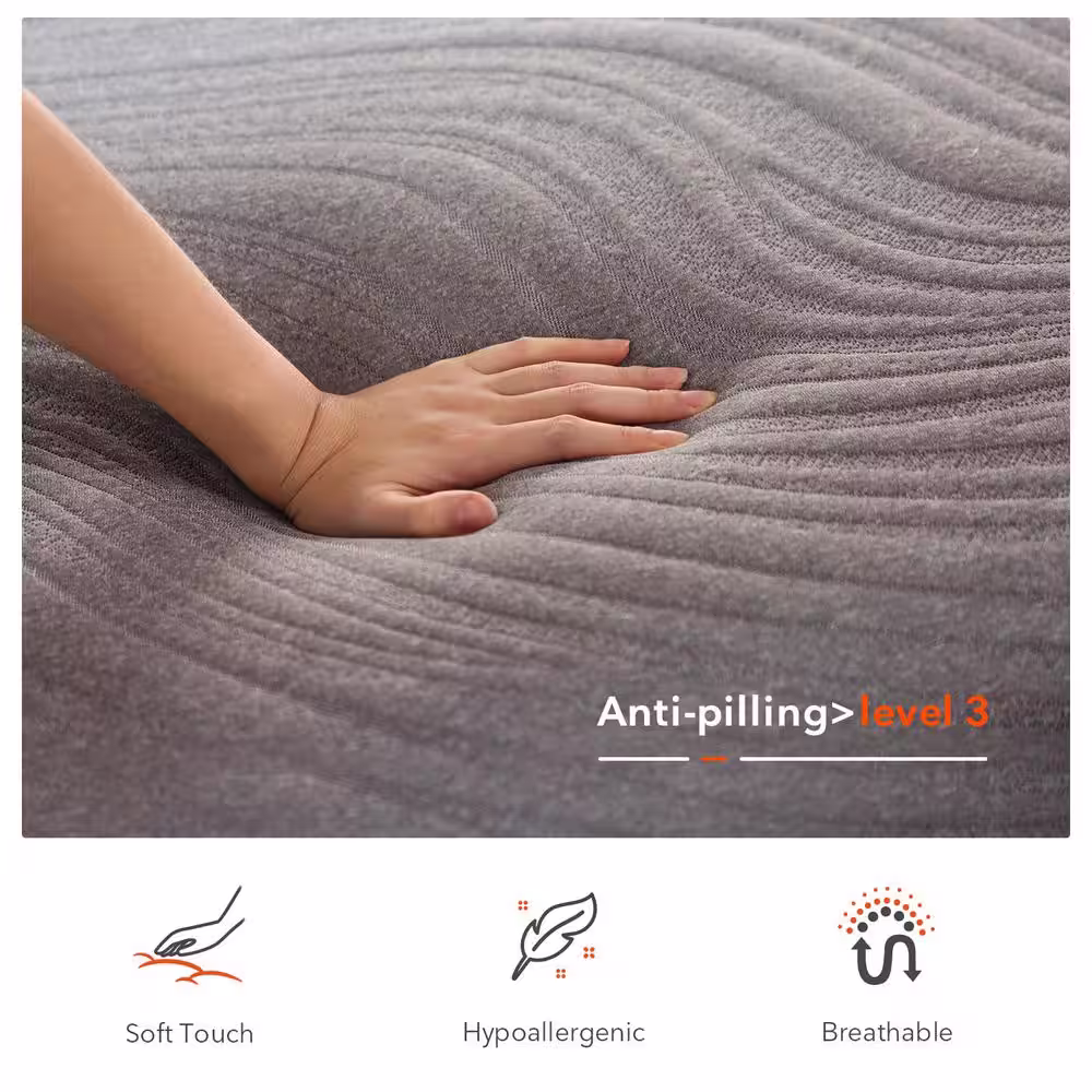 Sweetnight 12 in. Medium to Firm Gel Memory Foam Tight Top Queen Mattress Suitable For All Sleepers