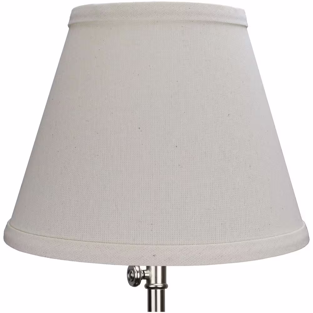 FenchelShades.com 5 in. Top Diameter x 9 in. Bottom Diameter x 7 in. Slant Linen Beige Homespun Empire Lamp Shade