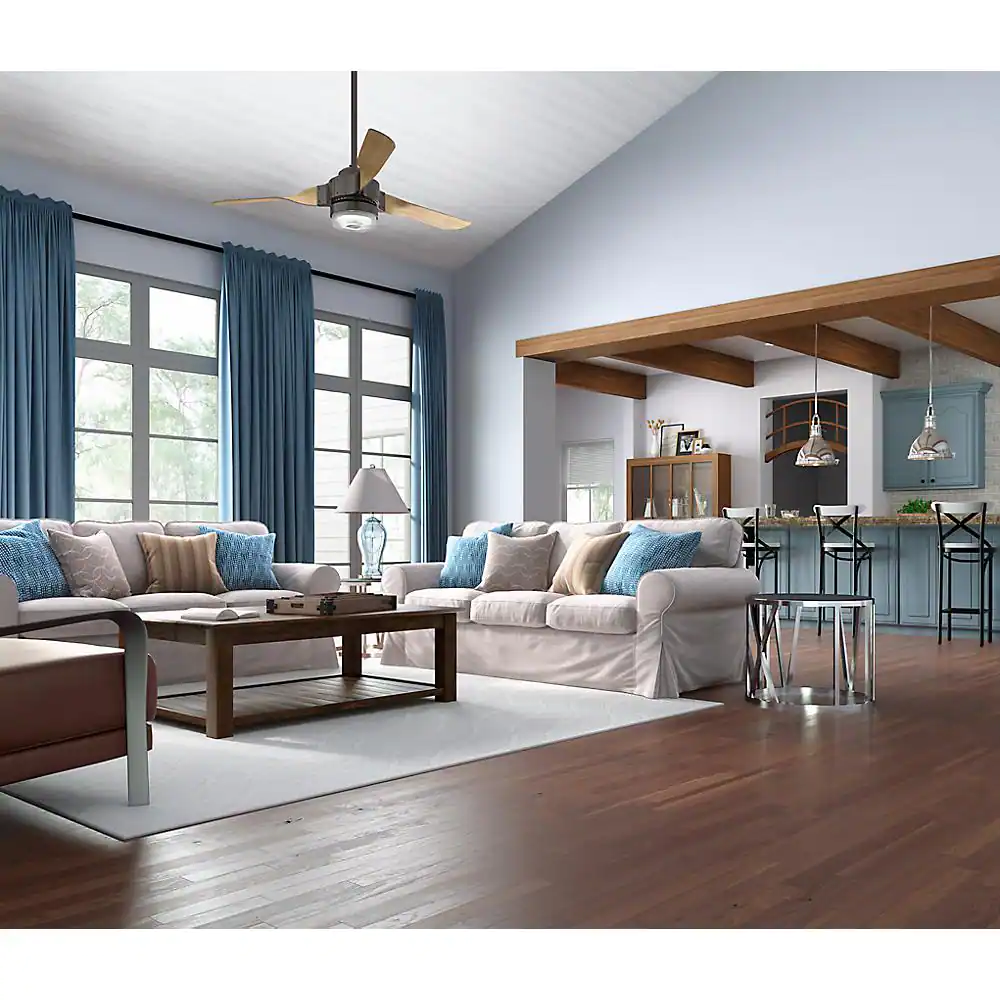 Hunter Apache Wifi Enabled Apple HomeKit/Google Home/Alexa 54 in. Indoor Noble Bronze Ceiling Fan with Light Kit and Remote