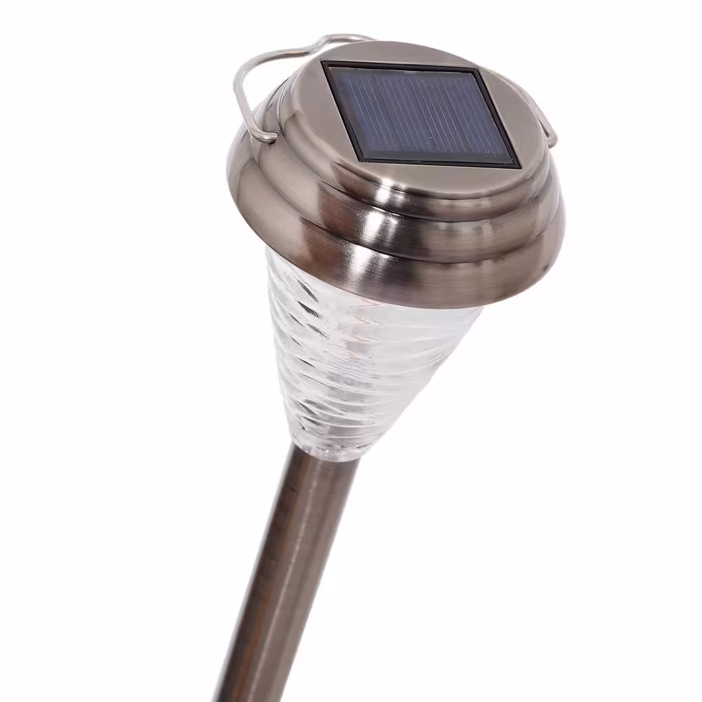 Westinghouse Solar Stainless Steel LED Path Light with Portable Hanging Lantern (8-Pack)