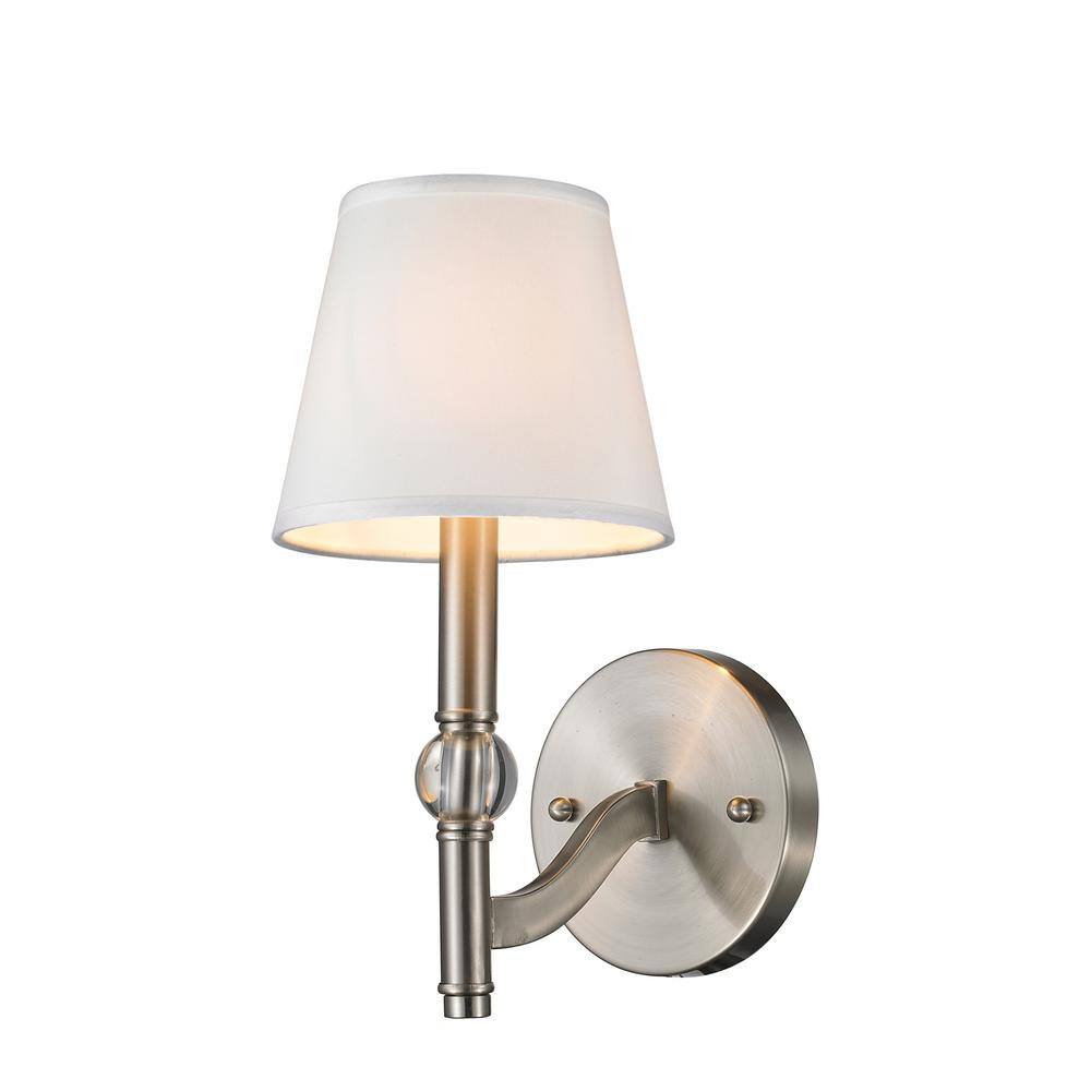 Golden Lighting Waverly Collection 1-Light Pewter Sconce