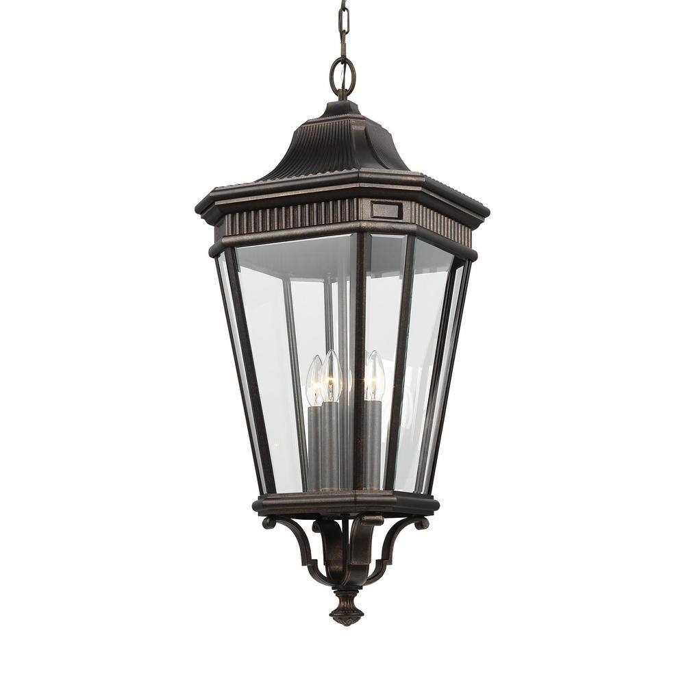 Generation Lighting Cotswold Lane Grecian Bronze 4-Light Hanging Lantern