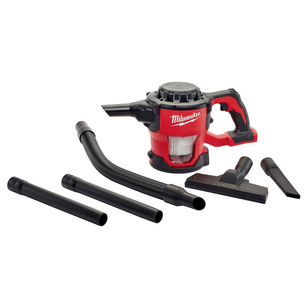 Milwaukee M18 18V Lithium-Ion Cordless Hammer Drill/Impact/Sawzall/Light Combo Kit (4-Tool) with  M18 Compact Vacuum
