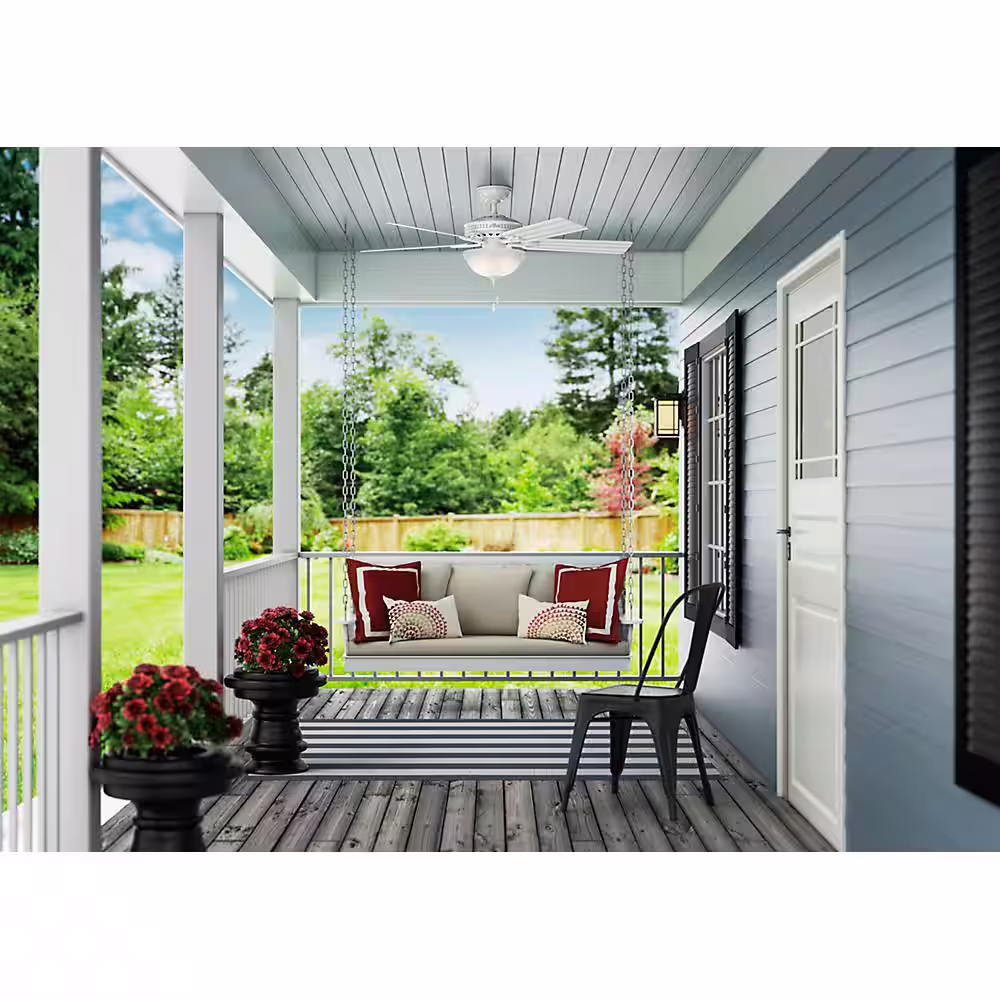 Hunter Beachcomber 52 in. Indoor White Ceiling Fan with Light Kit