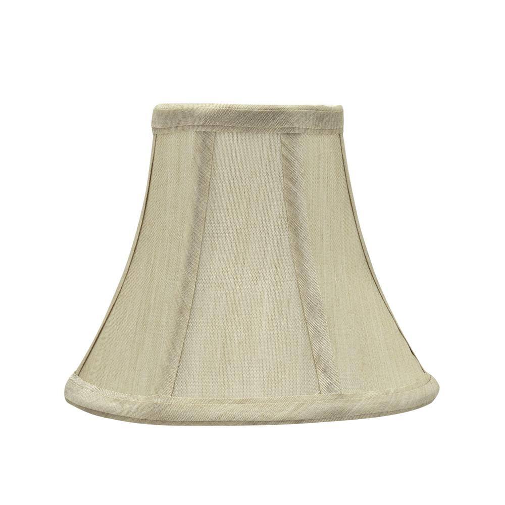Aspen Creative Corporation 6 in. x 5 in. Beige Bell Lamp Shade (5-Pack)