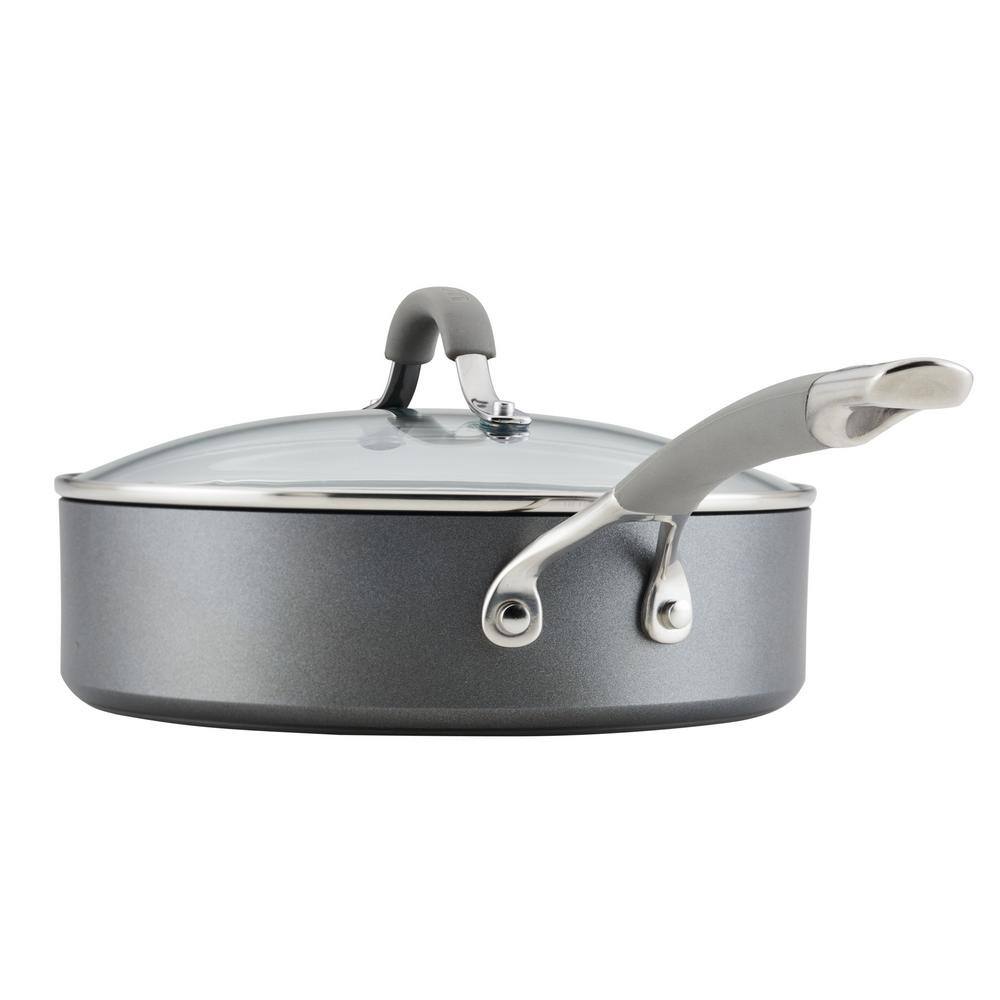 Circulon Elementum 10-Piece Hard-Anodized Nonstick Cookware Set in Gray