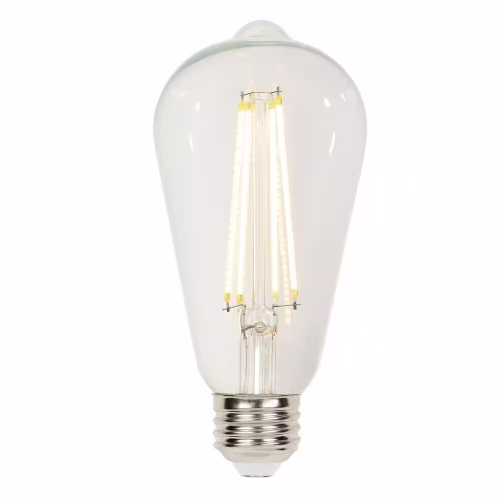 None 40-Watt Equivalent ST20 Dimmable Clear E26 Edison Filament LED Light Bulb 3000K (6-Pack)
