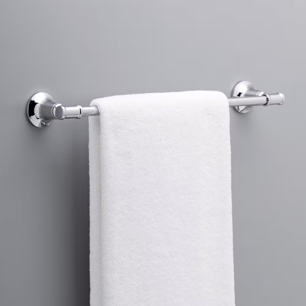 Delta Chamberlain 18 in. Wall Mount Towel Bar Bath Hardware Accessory in Polished Chrome