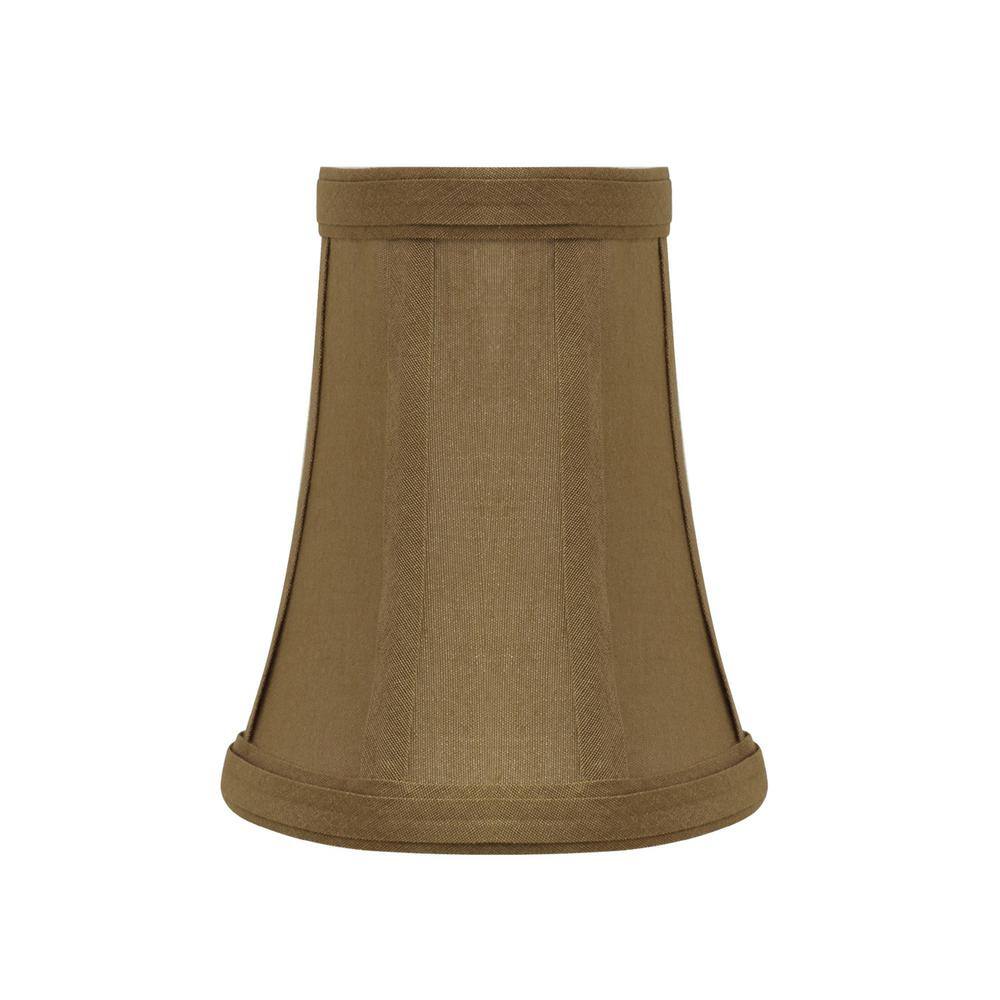 Aspen Creative Corporation 4 in. x 5 in. Light Brown Bell Lamp Shade (6-Pack)
