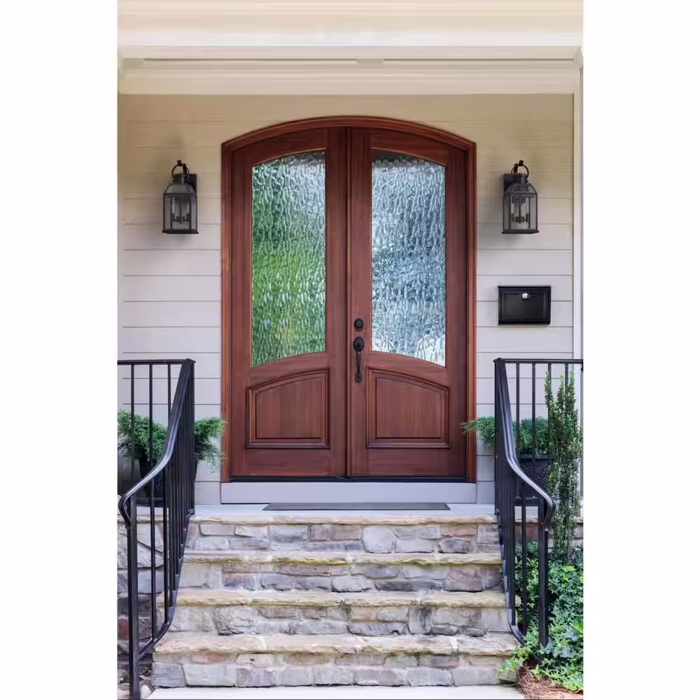 Progress Lighting Canton Heights 18 in. 2-Light Matte Black Transitional Outdoor Wall Lantern with Clear Beveled Glass