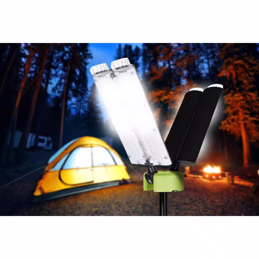 PowerSmith Voyager 8000 Lumen Collapsible Cordless Tripod LED Work Light, BARE Light Only, AC/DC Adaptor or Battery Not Included