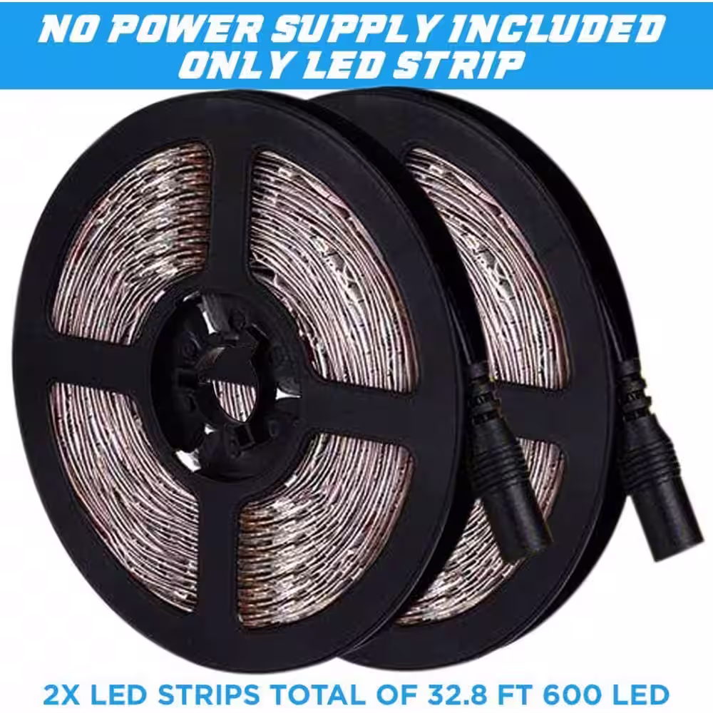 BLUEX BULBS Hardwired 32.8 ft. Green Strip Lights