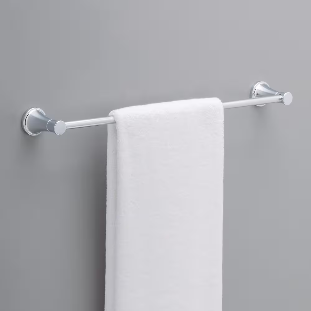 Delta Casara 24 in. Wall Mount Towel Bar Bath Hardware Accessory in Polished Chrome