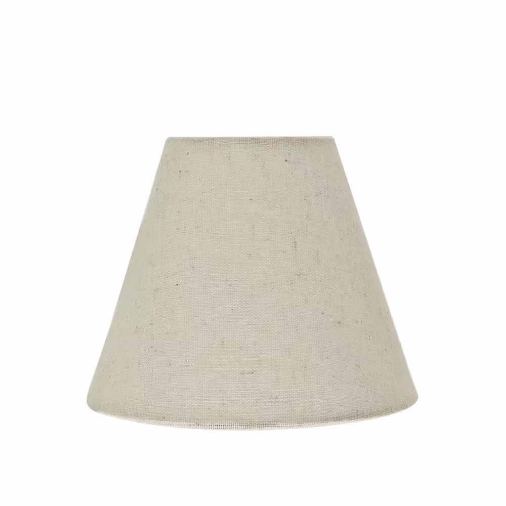 Aspen Creative Corporation 6 in. x 5 in. Oatmeal Hardback Empire Lamp Shade (9-Pack)