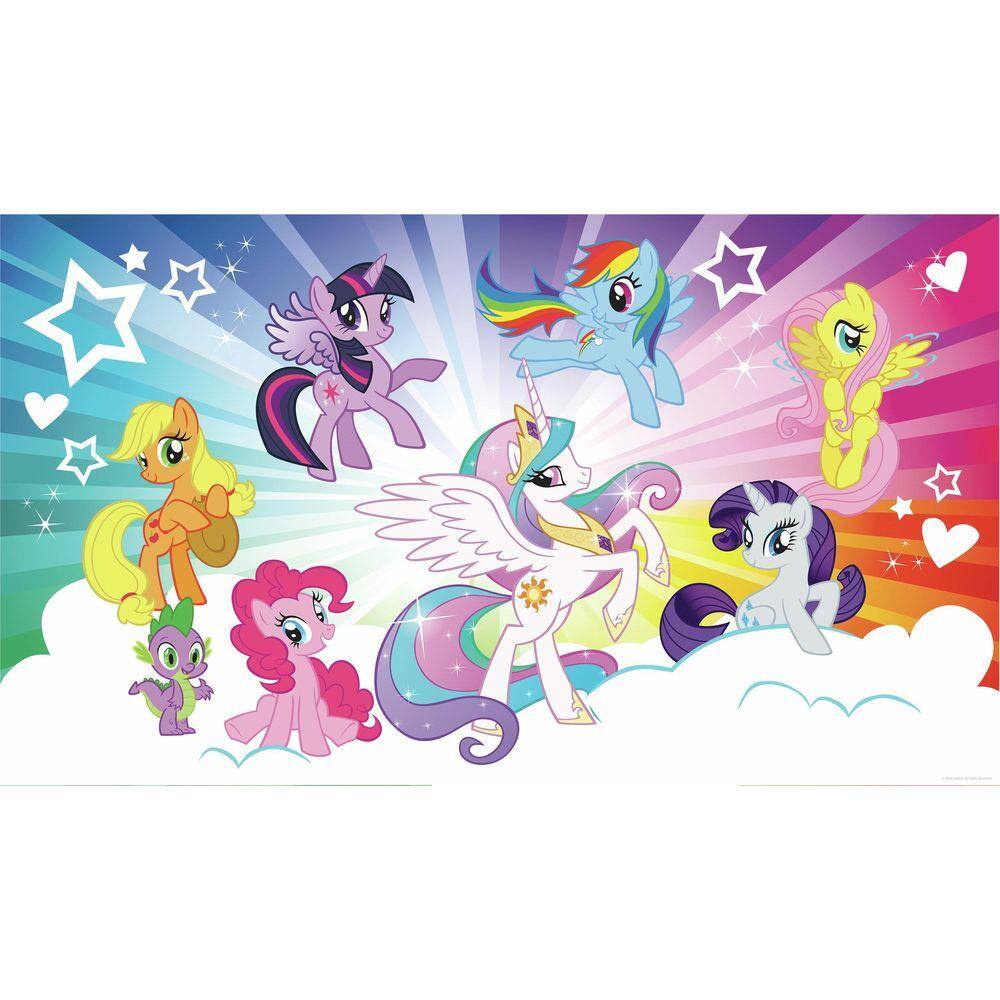 RoomMates 72 in. x 126 in. My Little Pony Cloud XL Chair Rail Prepasted Wall Mural (7-Panel)