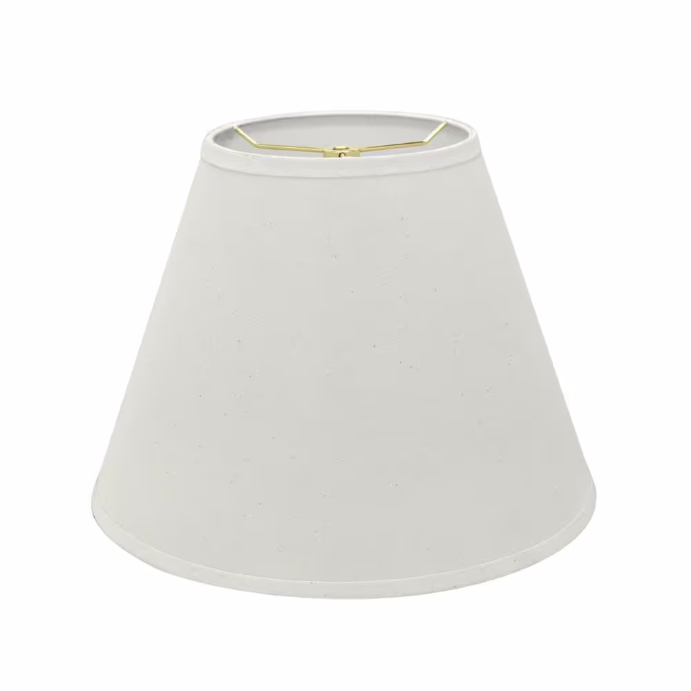 Aspen Creative Corporation 12 in. x 9 in. Off White Hardback Empire Lamp Shade